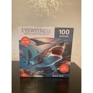 Eyewitness Discovery Puzzles 100-Piece Shark Reef 13" x 19" Look Learn & Discove